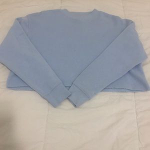 Baby blue Crop top sweater!